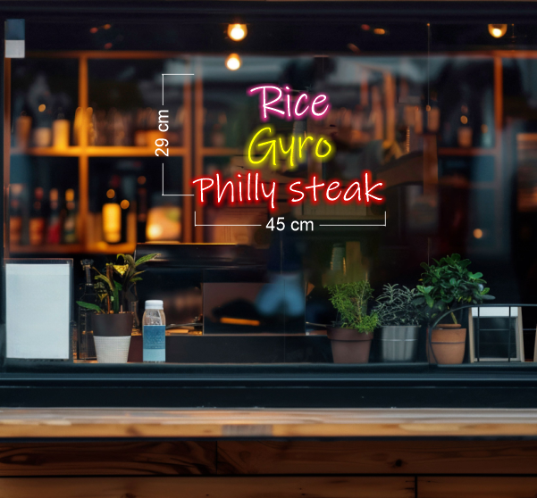 Come thru+Snow crab+Rice+Fish+Grizzard | LED Neon Sign