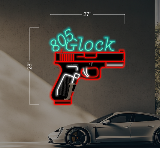 805 Glock | LED Neon Sign