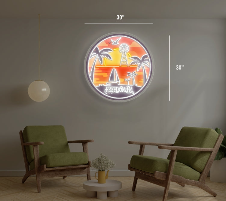 FREEDOM FM | LED Neon Sign