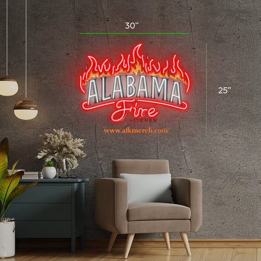 Alabamas Fire kitchen ( 2 signs) | Led Neon Sign