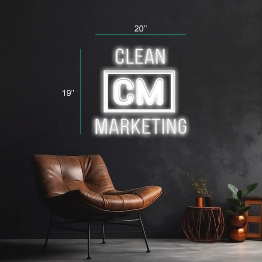 CLEAN CM MARKETING | LED Neon Sign
