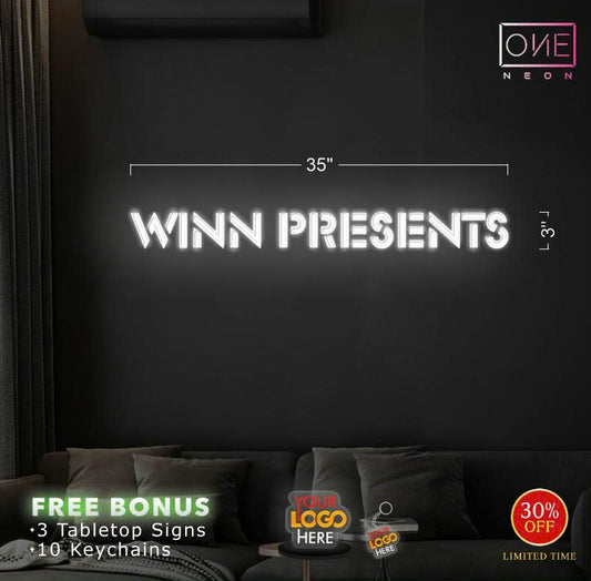 WINN PRESENTS| LED Neon Sign