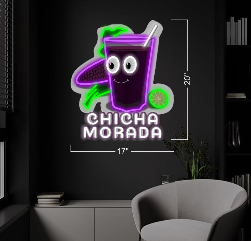 Pisco sour + Chicha morada+ Bubble tea (3 signs) | LED Neon Sign