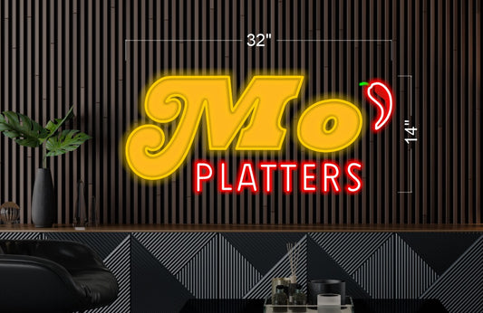 MO Platters+ Smooth Bubble ( 4 signs) | LED Neon Sign