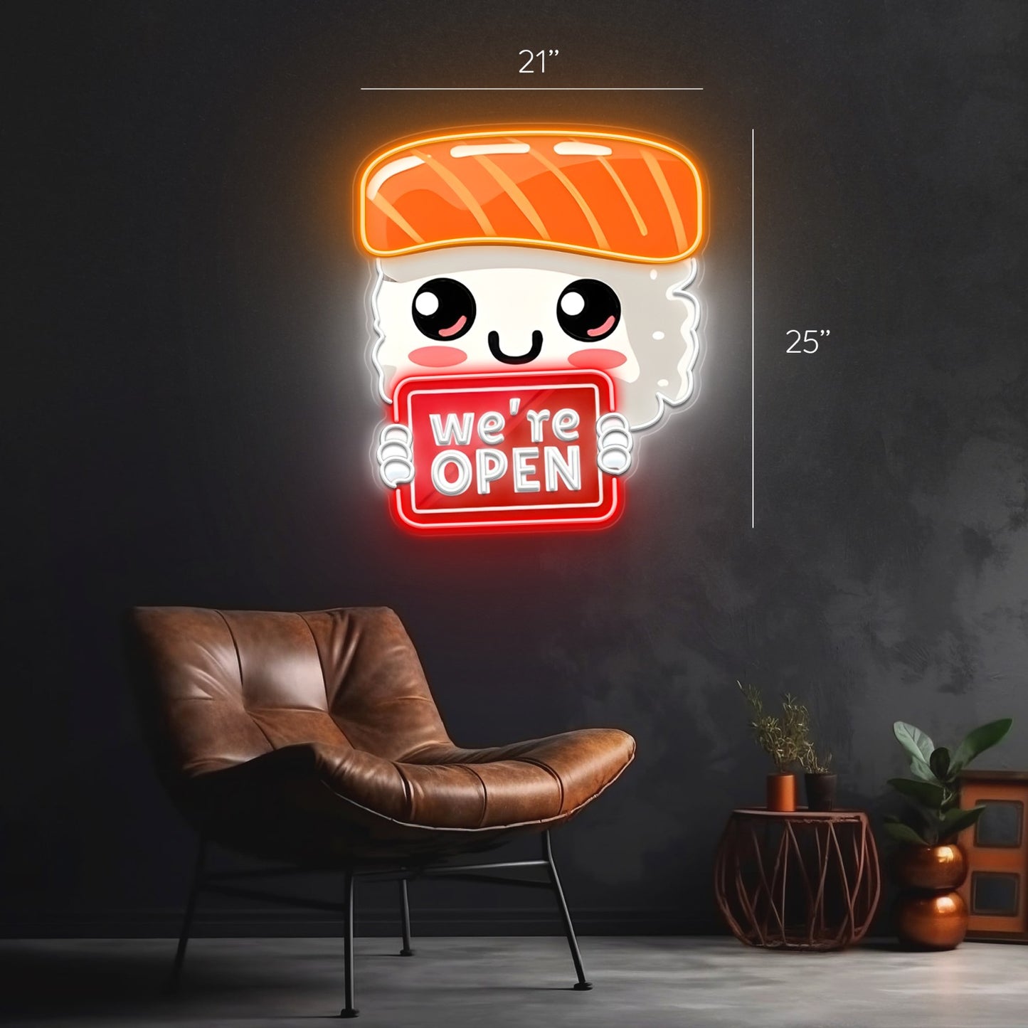 Sushi we're open ( 2 signs)| Led Neon Sign