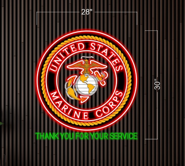 MARINE CORPS &  LIVE MUSIC & JACKSONVILLE | LED Neon Sign (3 signs)