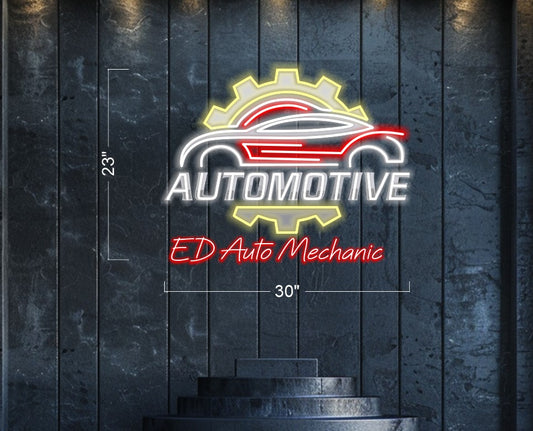 ED AUTO MECHANIC | LED Neon Sign