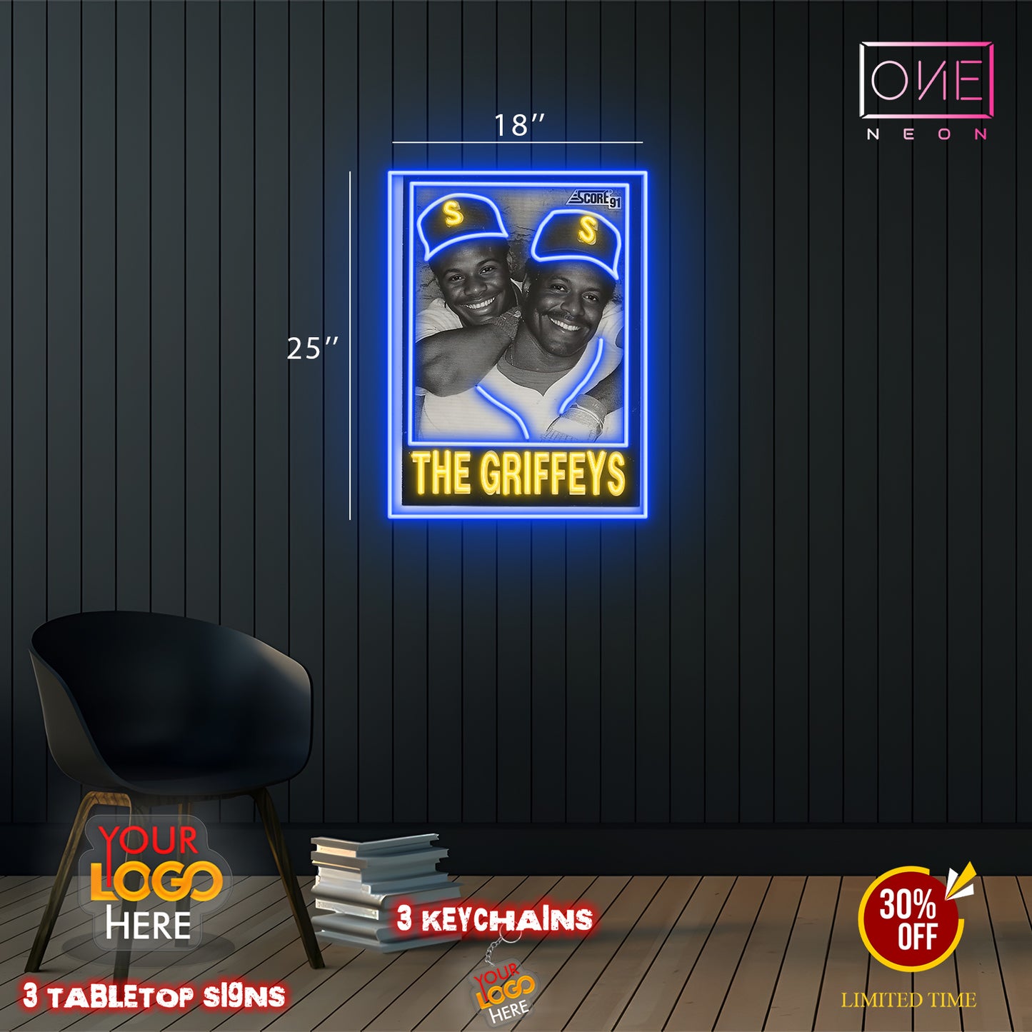 The Griffeys | 3 Led Neon Signs