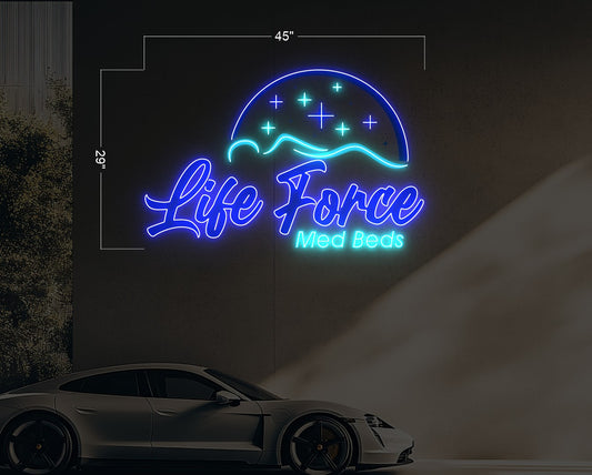 Life Force Med Beds | LED Neon Sign