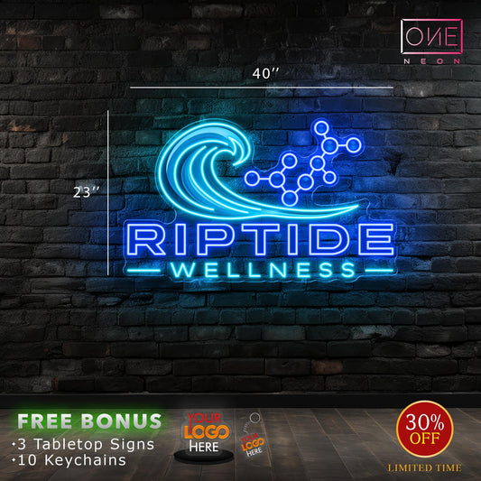 RIPTIDE WELLNESS | LED Neon Sign