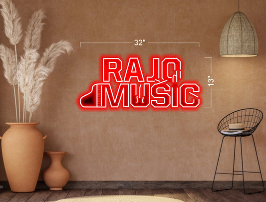 Rajo music| LED Neon Sign