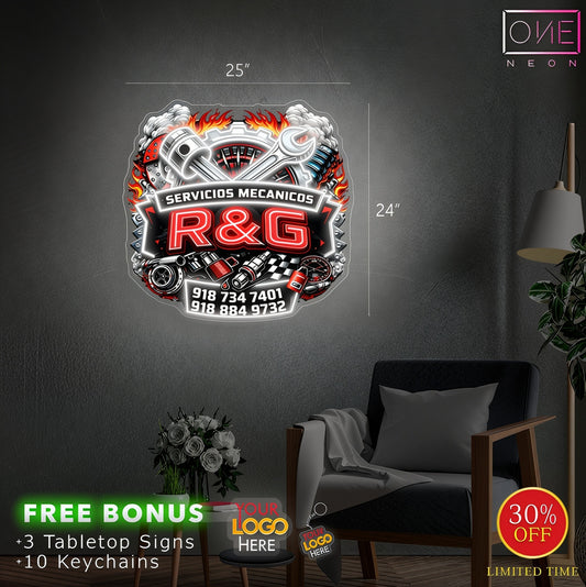 Servicios Mecanicos | Led Neon Sign