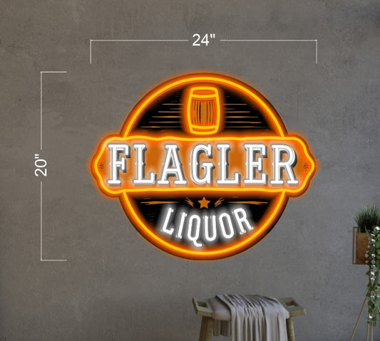 BUZZ & LIQUOR | LED Neon Sign (2 signs)