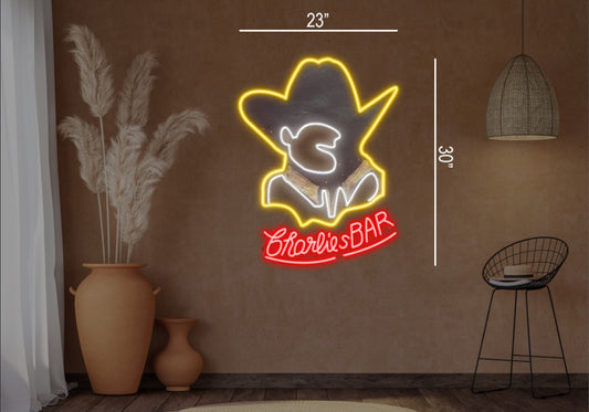 Charlies Bar| LED Neon Sign (2 signs)