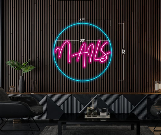 NAILS | LED Neon Sign (3 signs)