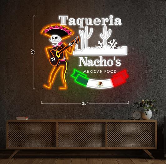 Taqueria Nacho's Mexican food | LED Neon Sign