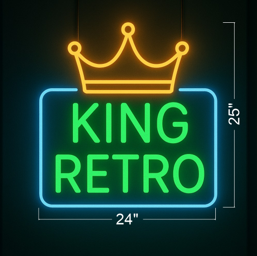 KING RETRO | LED Neon Sign