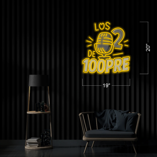 LOS 2 DE 100PRE | LED Neon Sign