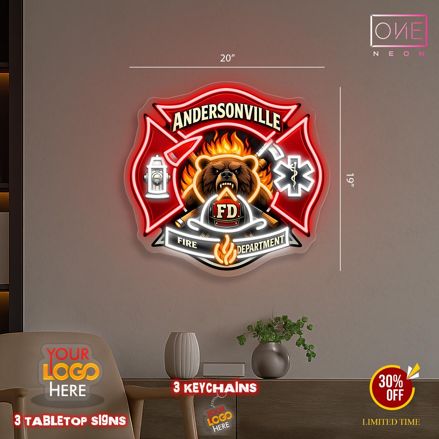 Fire Department | Led Neon Sign