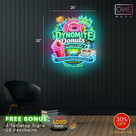 DYNOMITE DONUTS | Led Neon Sign