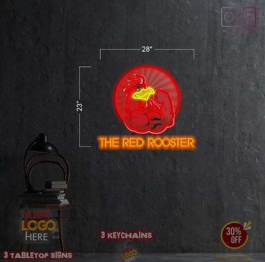 THE RED ROOSTER | LED Neon Sign (waterproof option)