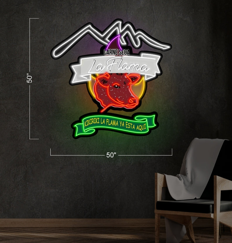 LA FLAMA | LED Neon Sign