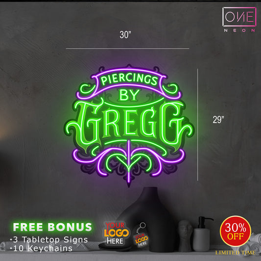 Piercings by Gregg | Led Neon Sign