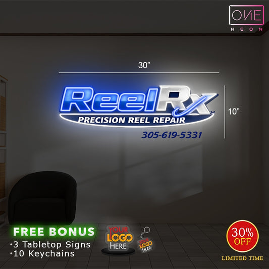 ReelRx Precision Reel Repair | Led Neon Sign