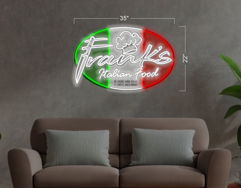 Franks Italian foods | LED Neon Sign