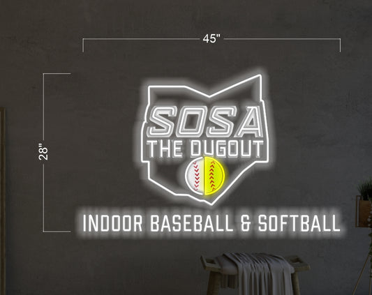 INDOOR BASEBALL & SOFTBALL | Led Neon Sign
