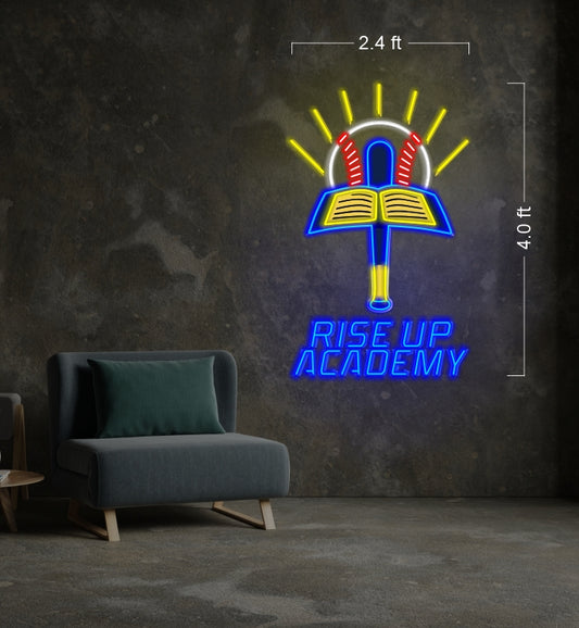 RISE UP ACADEMY | Led Neon Sign