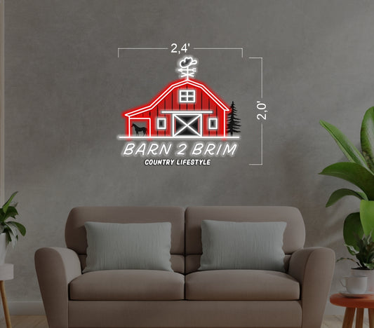 BARN 2 BRIM | LED Neon Sign