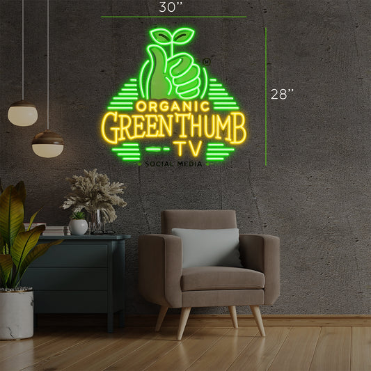 Organic Green Thumb| LED Neon Sign