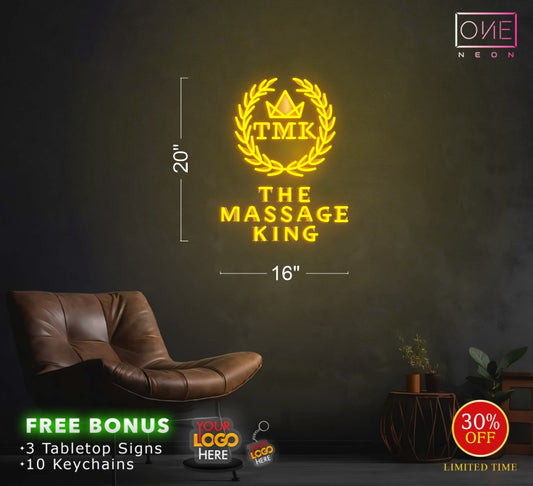 THE MASSAGE KING| LED Neon Sign