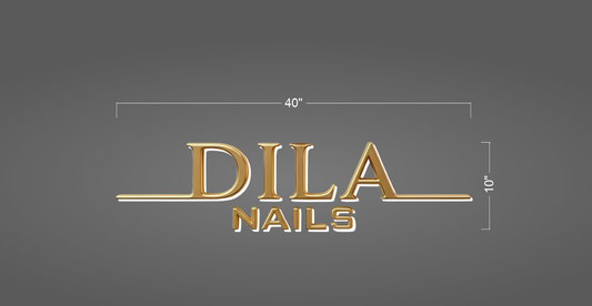 DILA NAILS | Letters channel sign