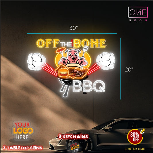 Off the bone BBQ | Led Neon Sign
