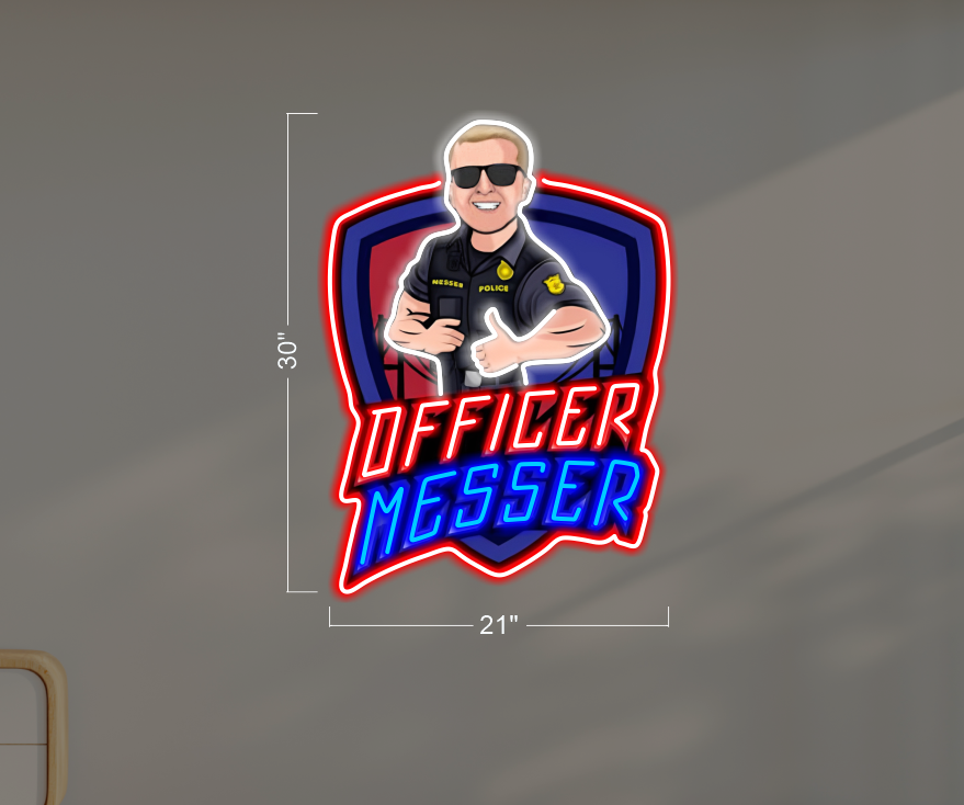 OFFICER MESSER | LED Neon Sign