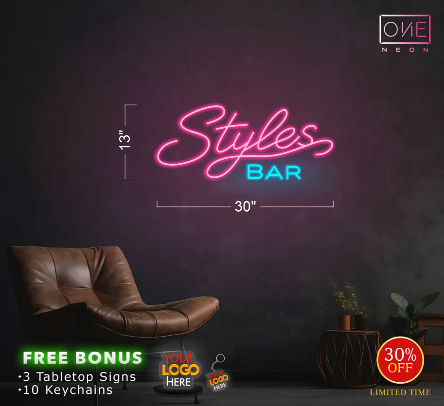 Styles Bar| LED Neon Sign