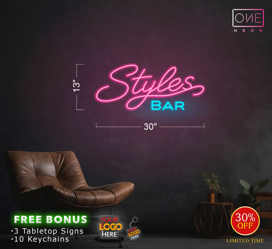 Styles Bar| LED Neon Sign