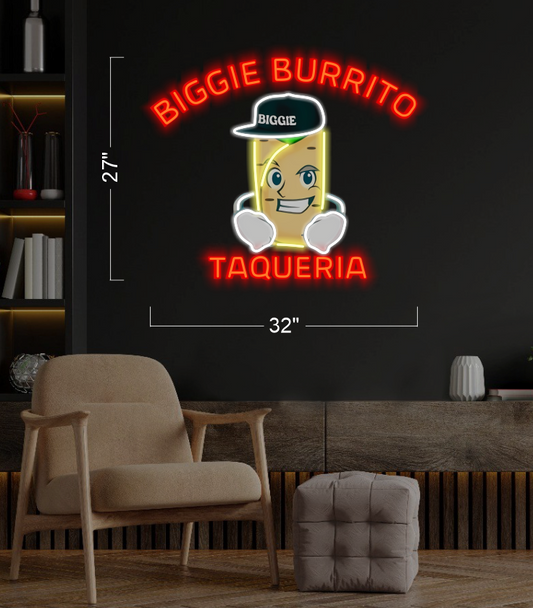 Biggie Burrito taqueria | Led Neon Sign