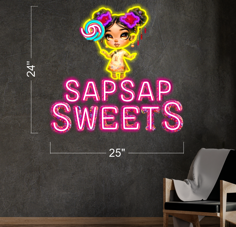 SAPSAP SWEETS | LED Neon Sign