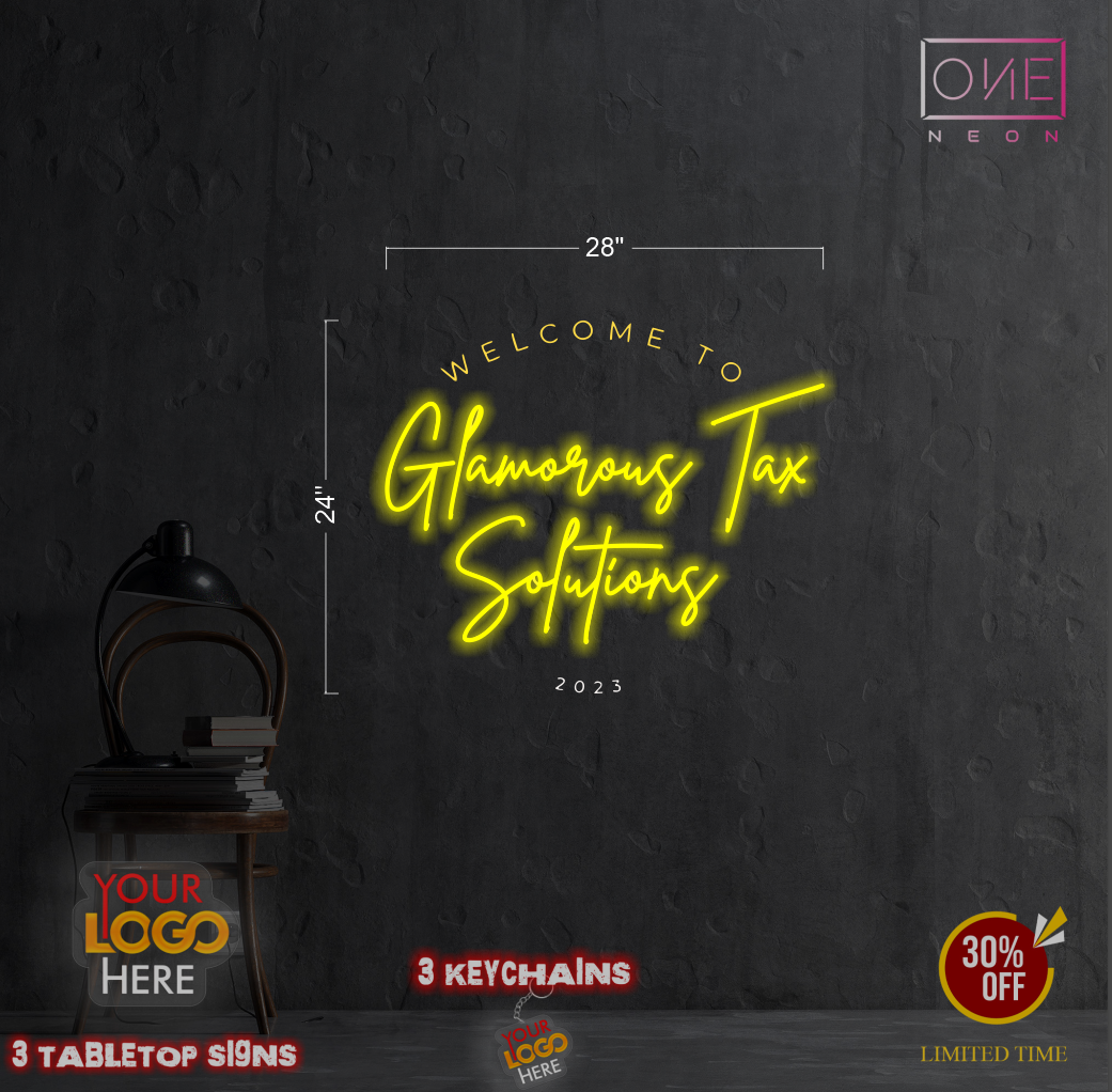 Glamorous Tax Solutions | Led Neon Sign