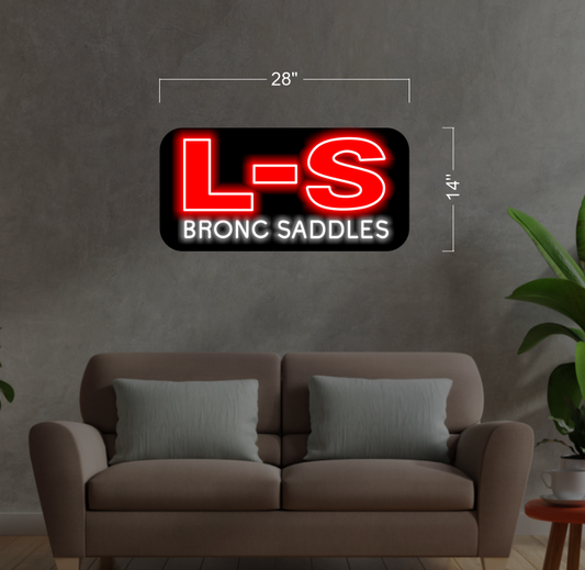 L-S Bronc Saddles | Led Neon Sign