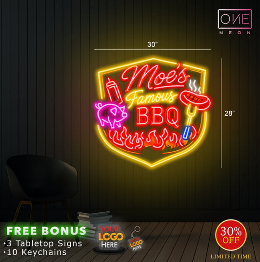 Moe's famous BBQ llc | Led Neon Sign