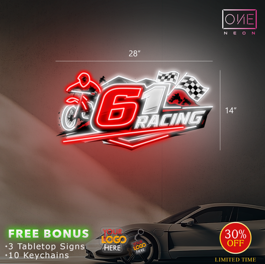 61 RACING | LED Neon Sign (INDOOR)