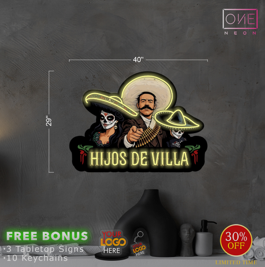 Hijos De Villa | Led Neon Sign