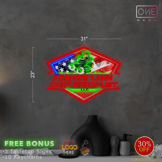 Adame's Lawn Care Specialist | LED Neon Sign (INDOOR)