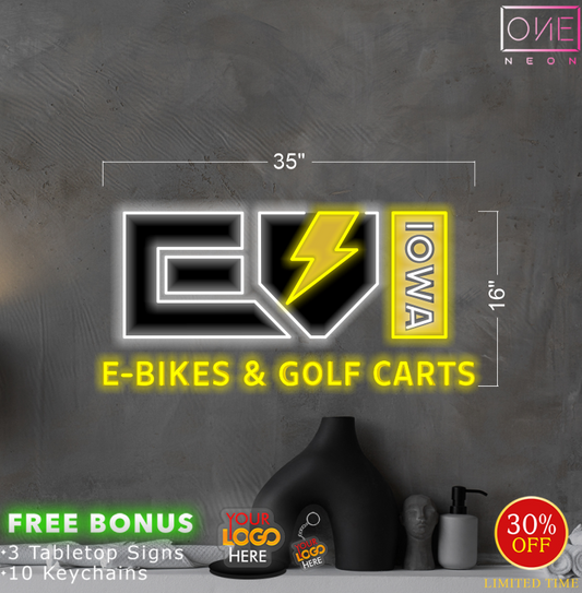 E-BIKES & GOLF CARTS | LED Neon Sign (INDOOR)