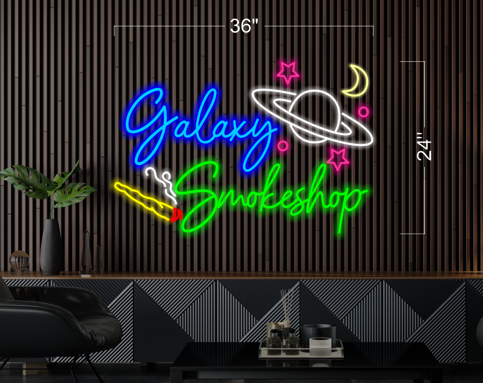 Galaxy Smokeshop| LED Neon Sign
