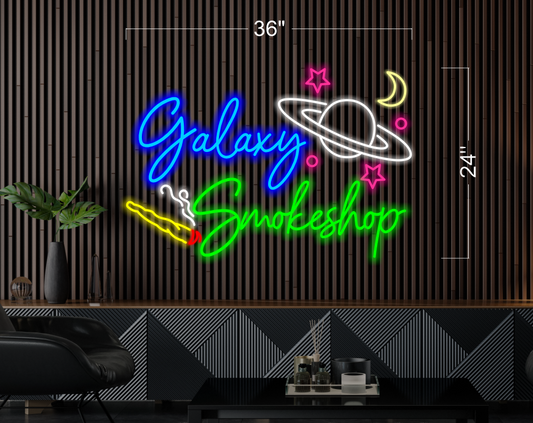 Galaxy Smokeshop| LED Neon Sign